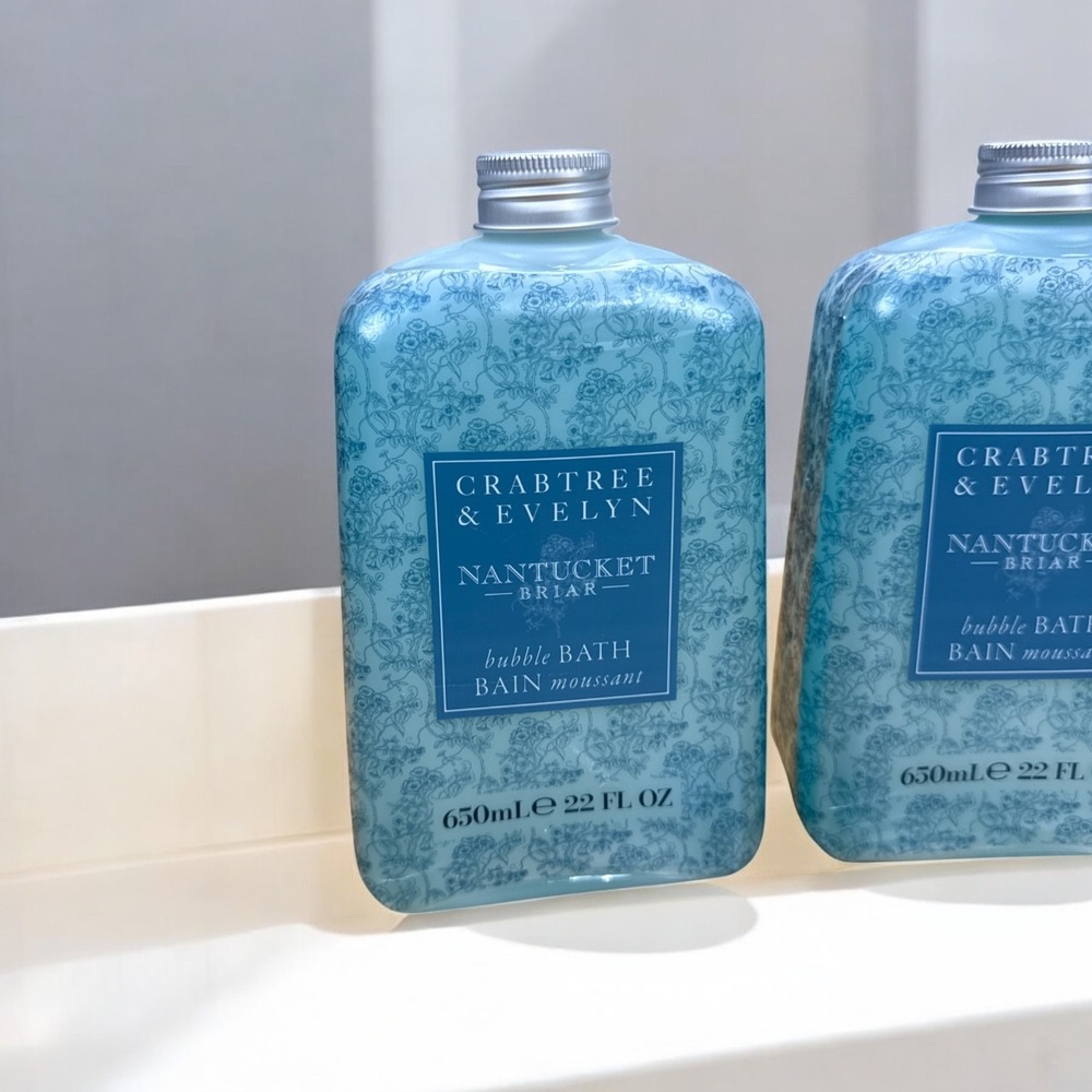 Crabtree & Evelyn Bubble Bath Lot 4x 22oz Nantucket Briar Verbena Lavender NIB - Picture 2 of 5